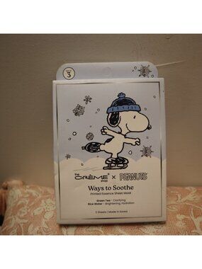 The Crème Shop X Peanuts Sheet Mask, 3 CT
